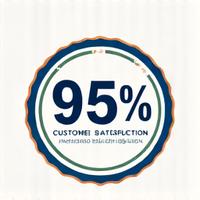 고객 만족도 95% 이상 배지
